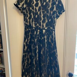 Elegant Black Floral Dress